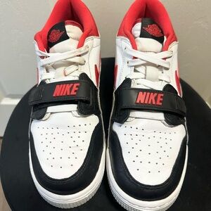 Nike Air Jordan White Black & Red  Sneakers